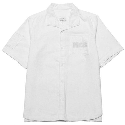 Garbstore NCB Slacker Shirt White at shoplostfound, front