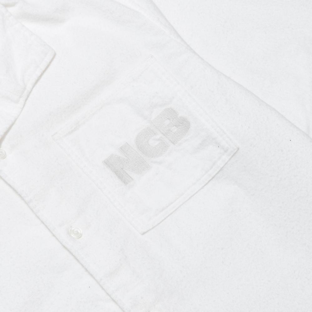 Garbstore NCB Slacker Shirt White at shoplostfound, ncb