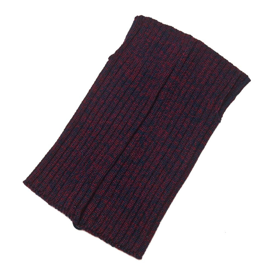 Garbstore The English Difference Dyad Neck Warmer Red/Navy at shoplostfound, front