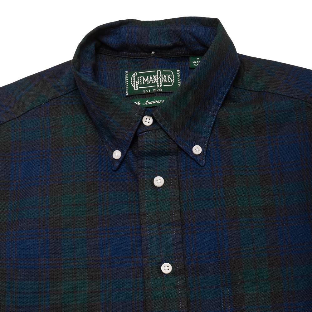 Gitman Vintage Bros. Blackwatch Hopsack at shoplostfound, neck