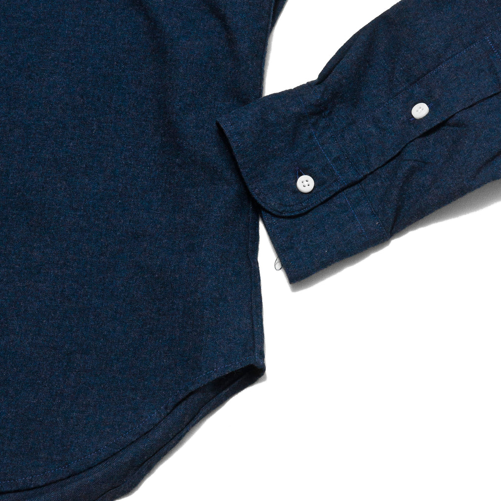 Gitman Vintage Bros. Navy Classic Flannel at shoplostfound, cuff
