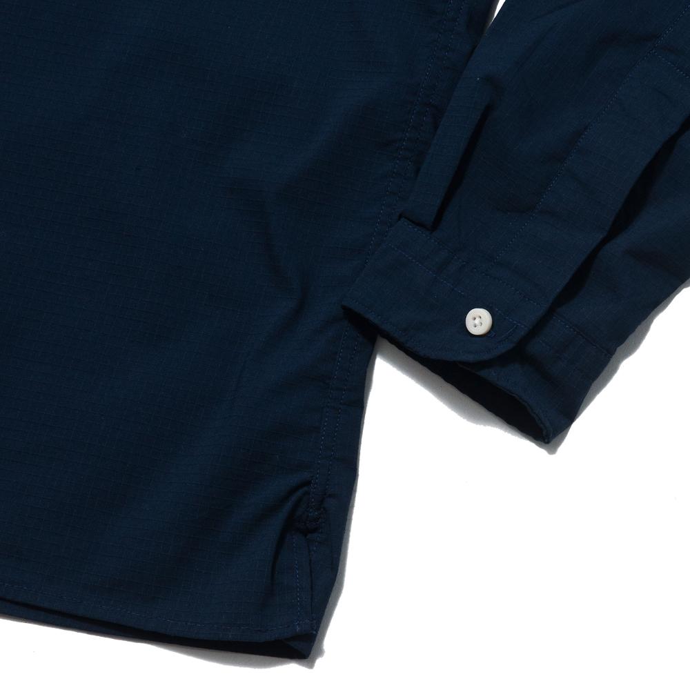 Gitman Vintage Bros. Navy Ripstop Camp Shirt at shoplostfound, cuff