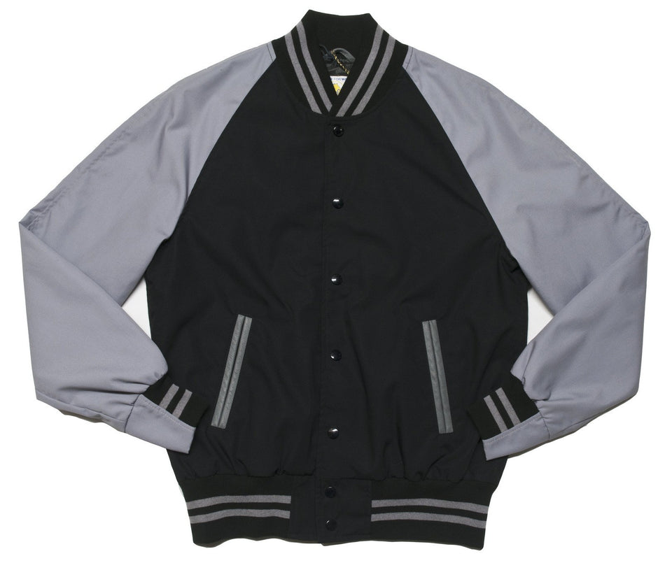 Golden Bear Black Grey Varsity Jacket