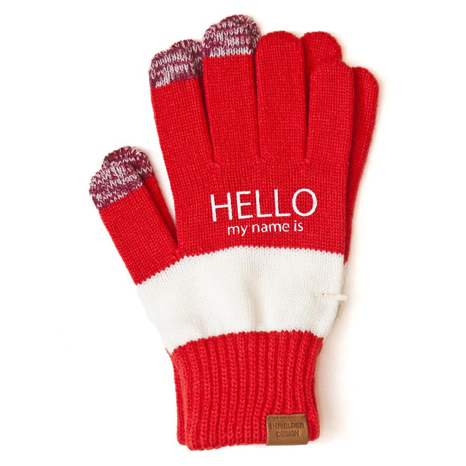 Infielder Design My Name Is Gloves Red