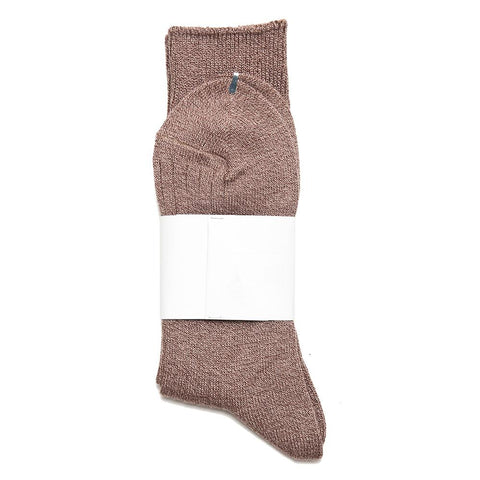 Lady White Co. Brown Athletic Socks at shoplostfound, front