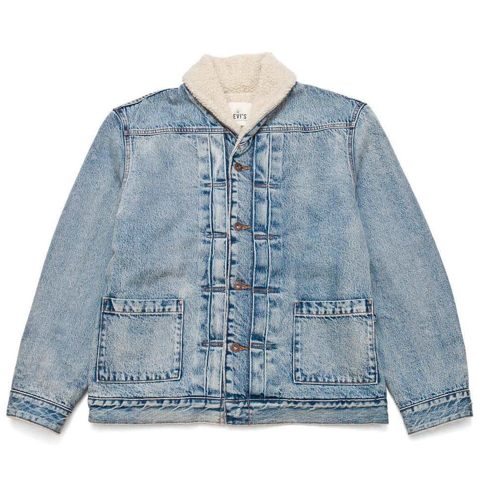 Levi's Made & Crafted Shawl Collar Trucker Jacket Mataleon at shoplostfound, front