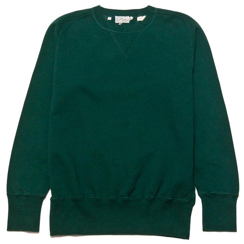 Levi's Vintage Clothing Bay Meadows Sweatshirt Bottle Green at shoplostfound, front