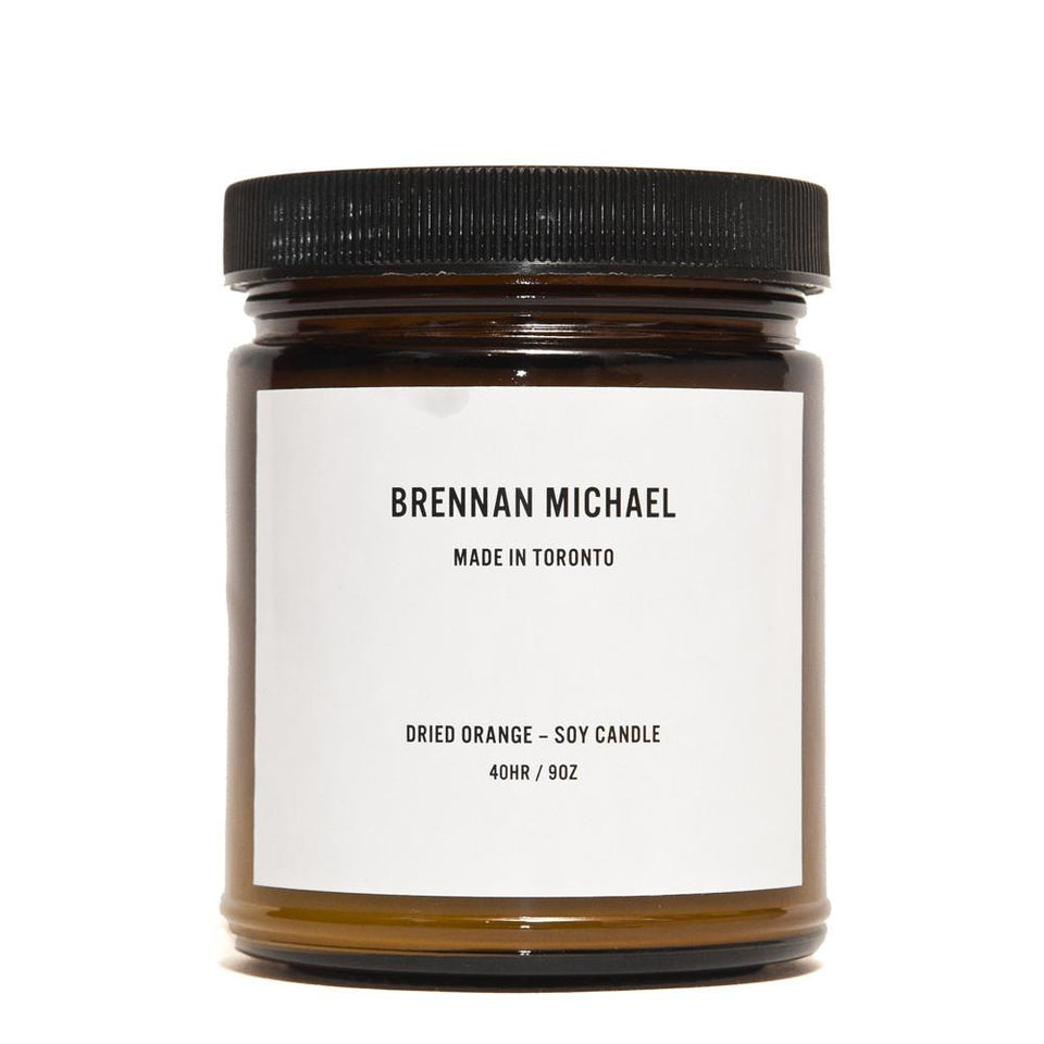 Brennan Michael Soy Candle Dried Orange at shoplostfound in toronto, front