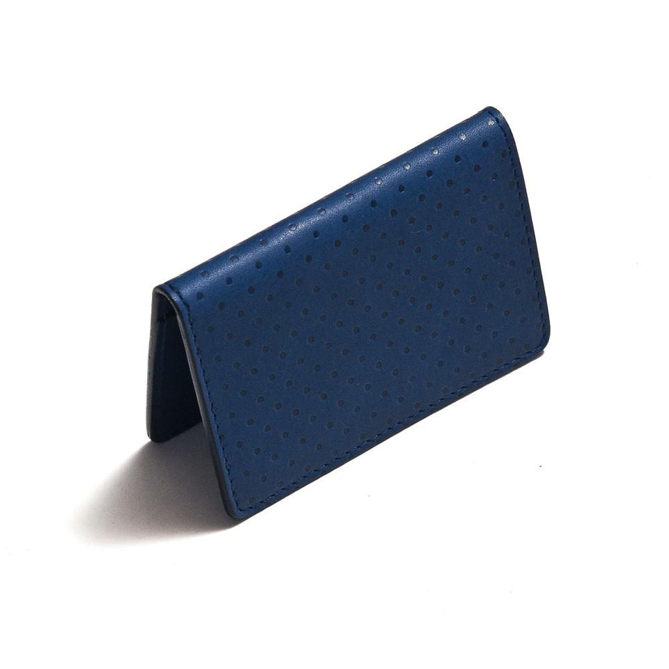 Campbell Cole Simple Card Wallet Blue at shoplostfound in Toronto, front
