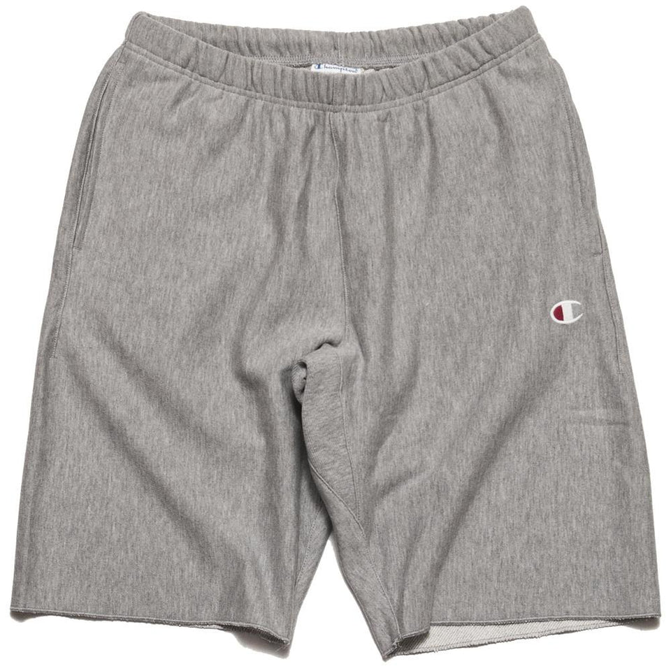 Champion Reverse Weave French Terry Short Oxford Grey at shoplostfound, front