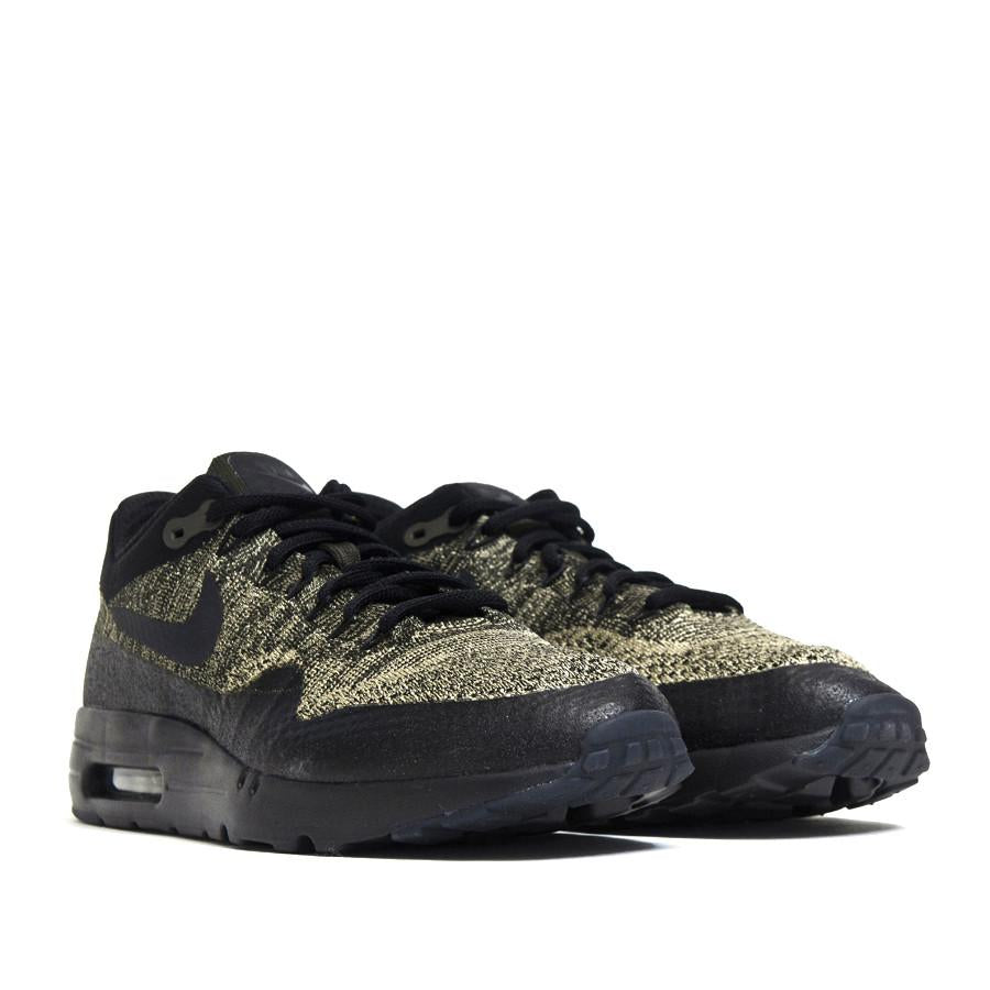 Nike Air Max 1 Ultra Flyknit Neutral Olive/Black Sequoia 856958-203 at shoplostfound in Toronto, product shot