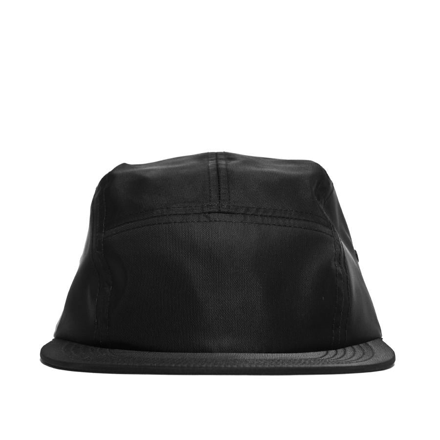 Norse Projects 5 Panel Nylon Cap Black at shoplostfound, front