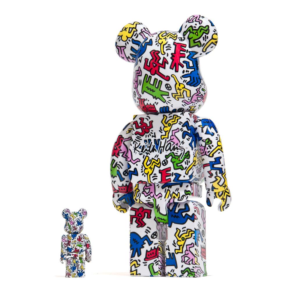 Medicom Toy x Keith Haring 100% + 400% Bearbrick at shoplostfound, back