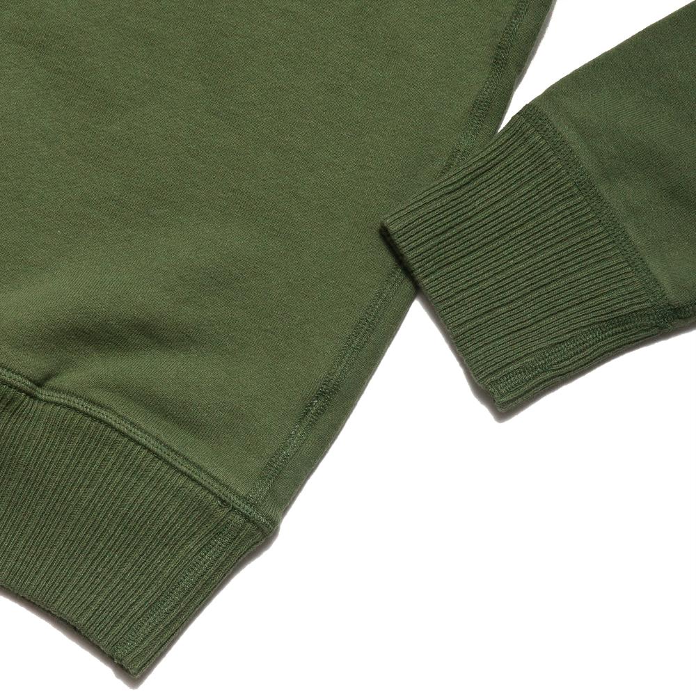 National Athletic Goods Aged Olive Single V Warmup at shoplostfound, detail