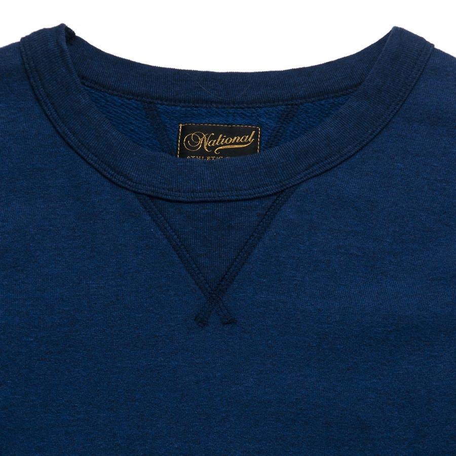 National Athletic Goods Indigo Double V Warmup at shoplostfound in Toronto, collar