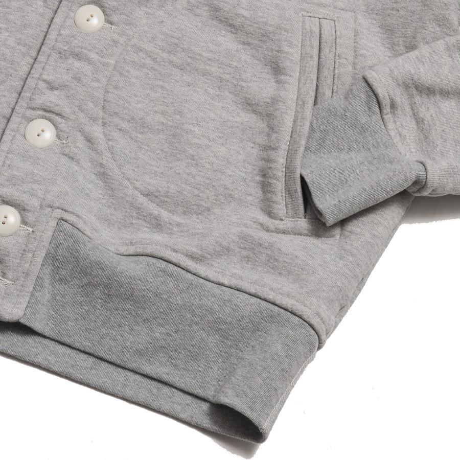 National Athletic Goods Stadium Jacket Light Grey at shoplostfound in Toronto, hem