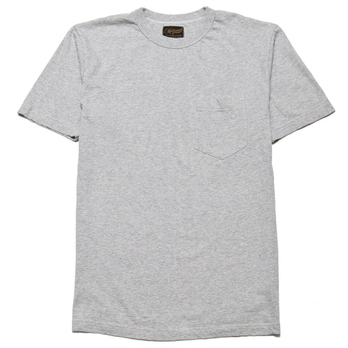 National Athletic Goods Pocket Tee Ash Grey at shoplostfound, front