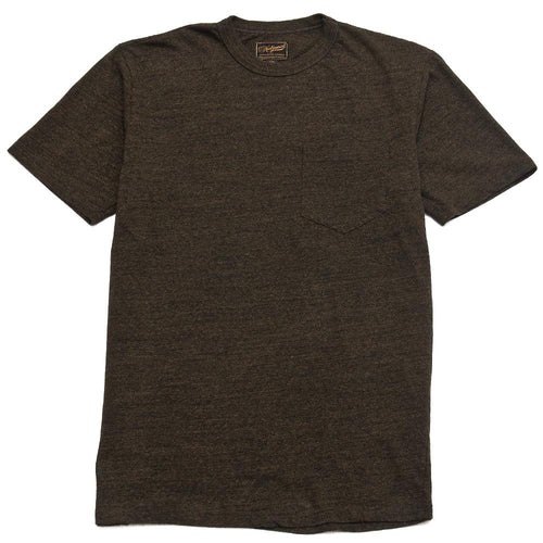 National Athletic Goods Pocket Tee Olive at shoplostfound, front