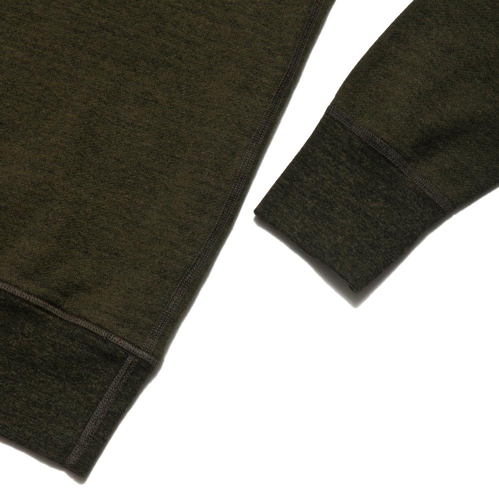 National Athletic Goods Raglan Warm Up Mock Twist Jersey Olive at shoplostfound, detail