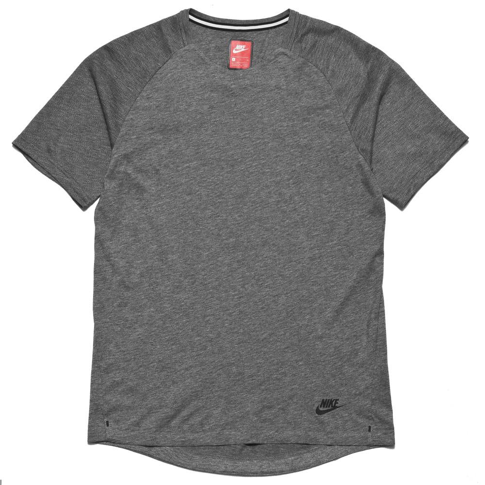 Nike Sportswear Bonded SS Top Carbon/Black at shoplostfound, front