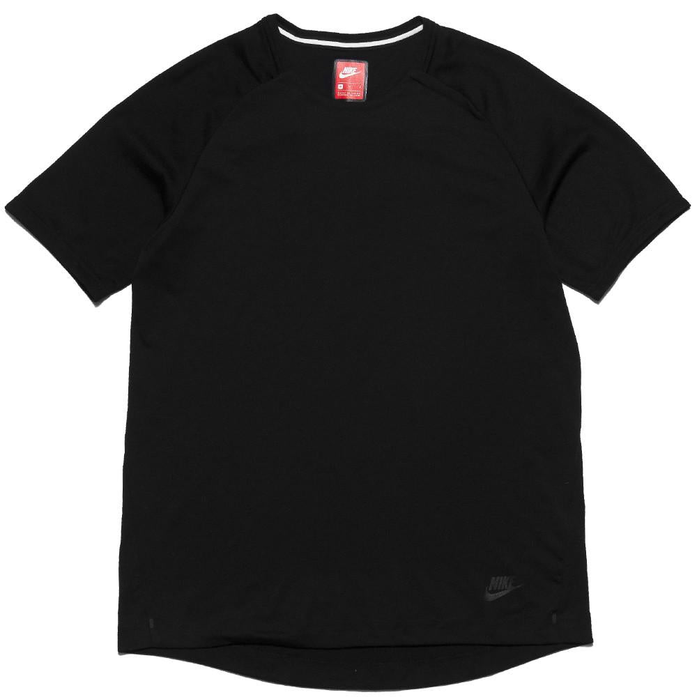 Nike Sportswear Bonded SS Top Black at shoplostfound, front