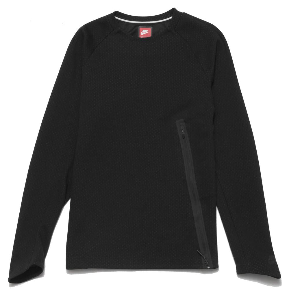 Nike Sportswear Tech Fleece Bluza Crew Black at shoplostfound, front