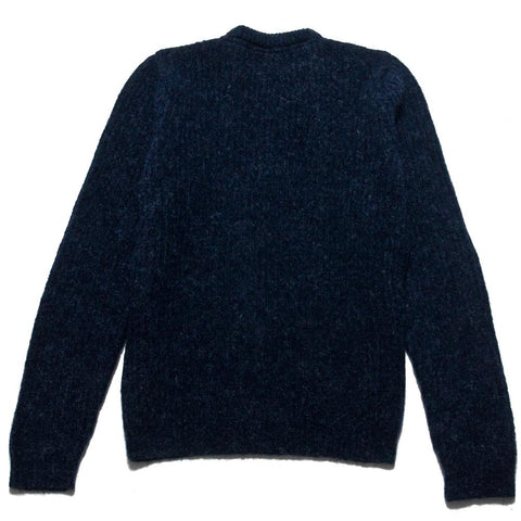 Norse Projects Arild Brushed Alpaca Navy at shoplostfound, front