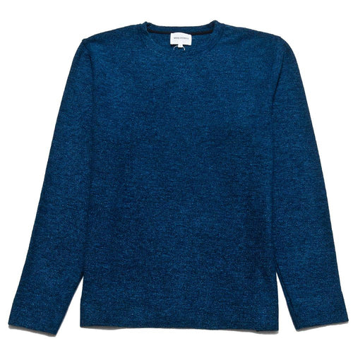 Norse Projects Halfdan Sweater Indigo at shoplostfound, front