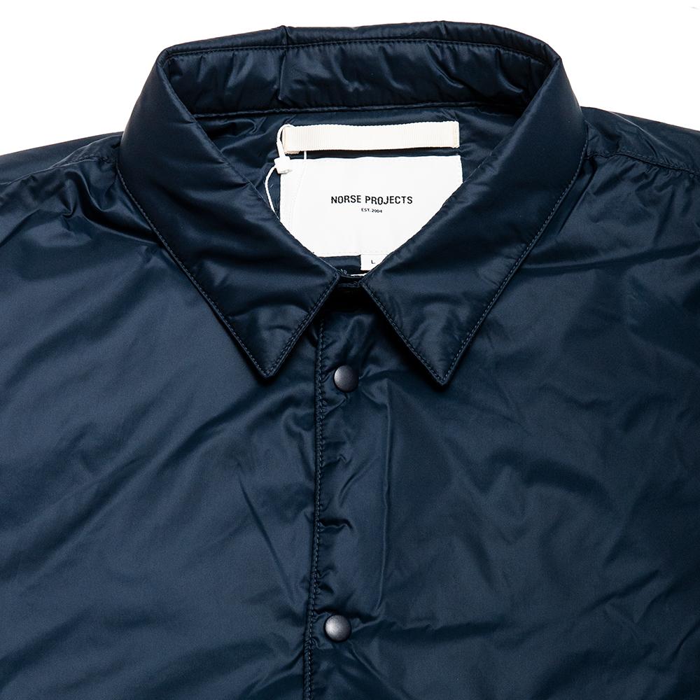 Norse Projects Jens 2.0 Light Dark Navy at shoplostfound, neck