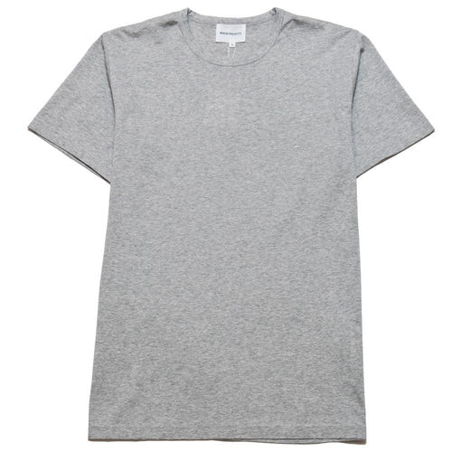 Norse Projects Jesper Mercerized Light Grey Melange at shoplostfound, front