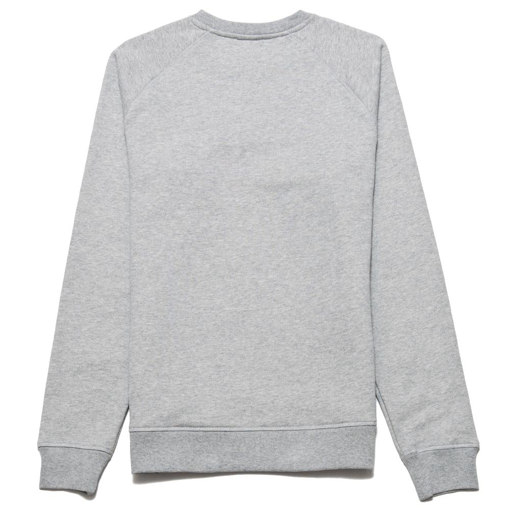 Norse Projects Ketel Crew Embroidery Logo Light Grey Melange at shoplostfound, back