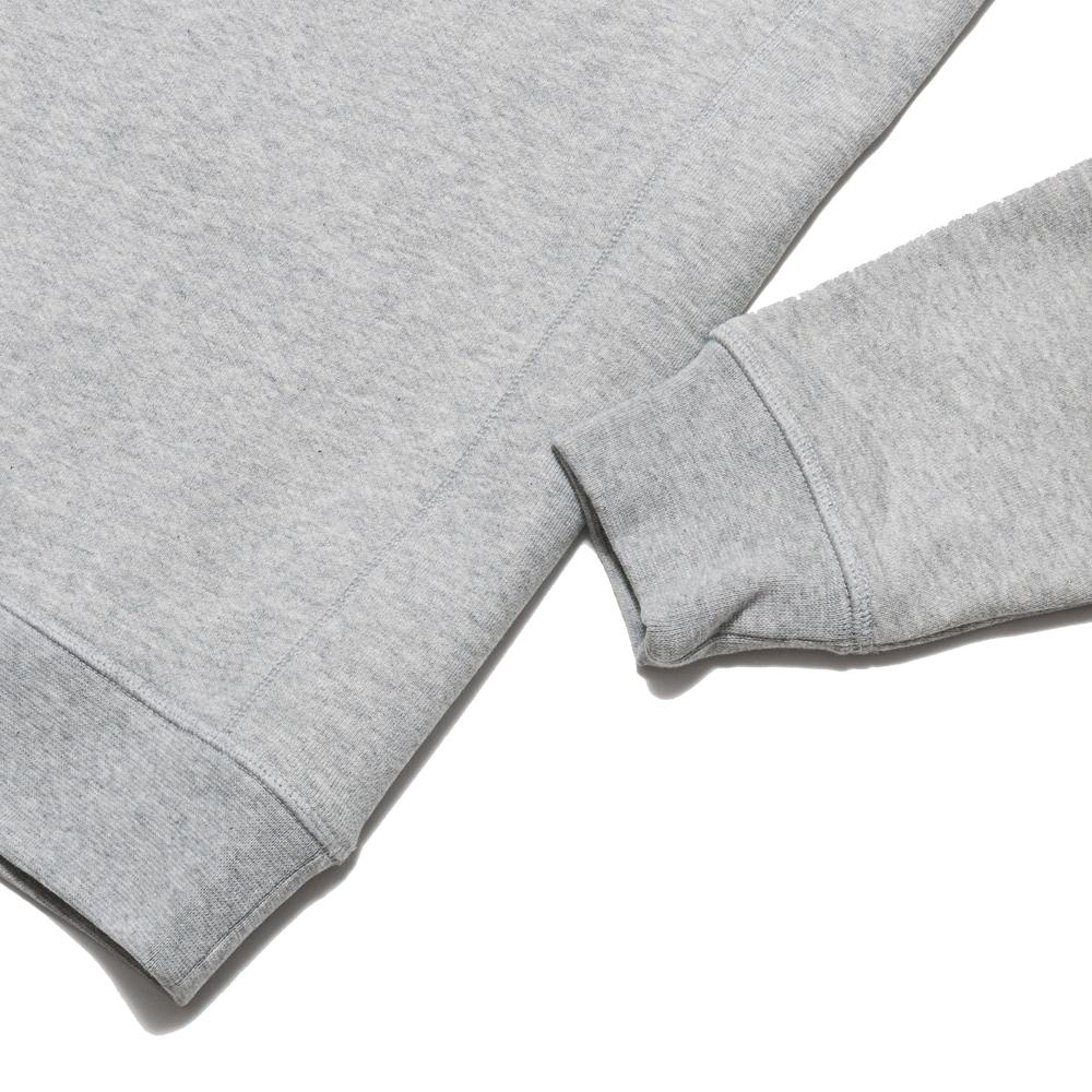Norse Projects Ketel Crew Embroidery Logo Light Grey Melange at shoplostfound, cuff