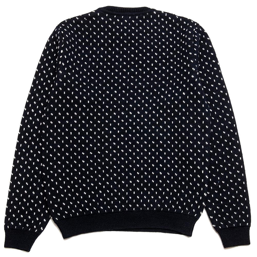Norse Projects Sigfred Norwegian Birdseye Dark Navy at shoplostfound, back