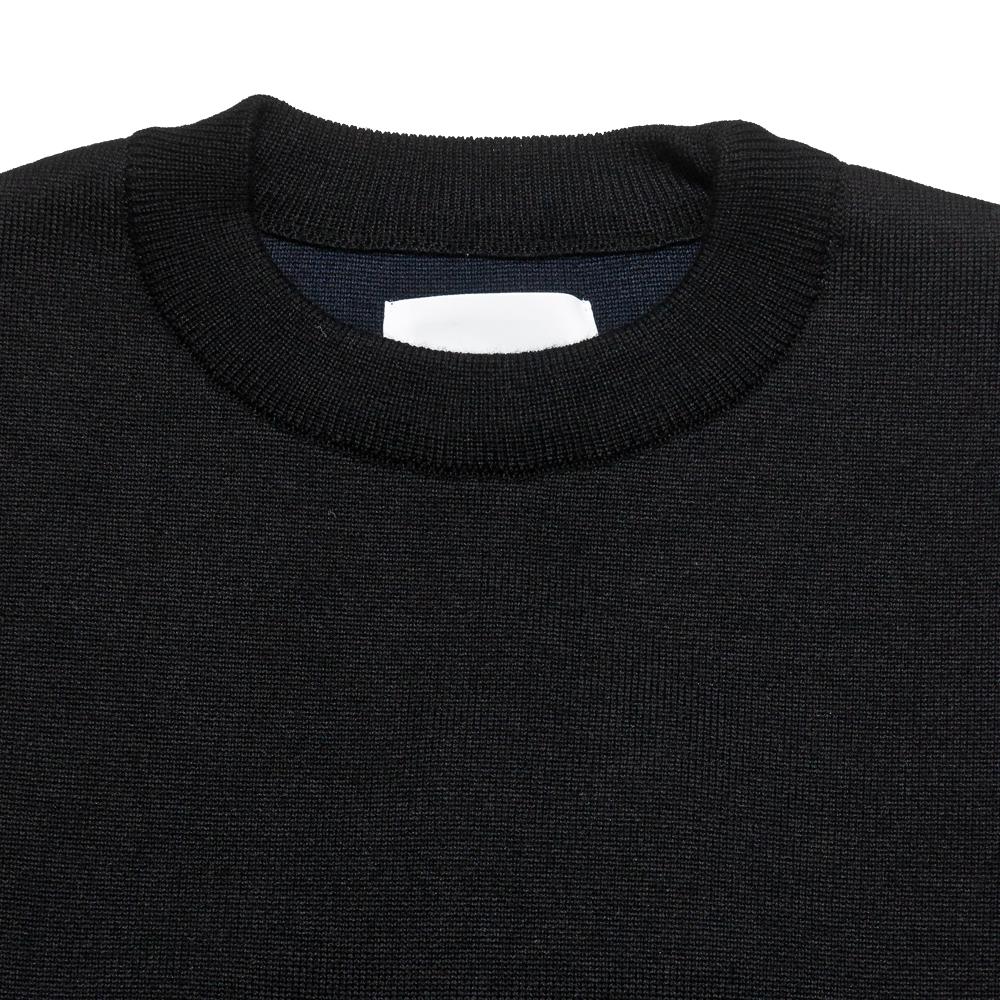 Norse Projects Verner Double Faced Black at shoplostfound, neck