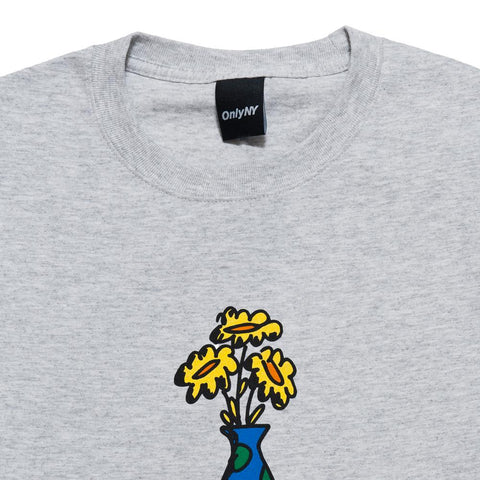 Only NY Dandelion T-Shirt Ash Grey at shoplostfound, front