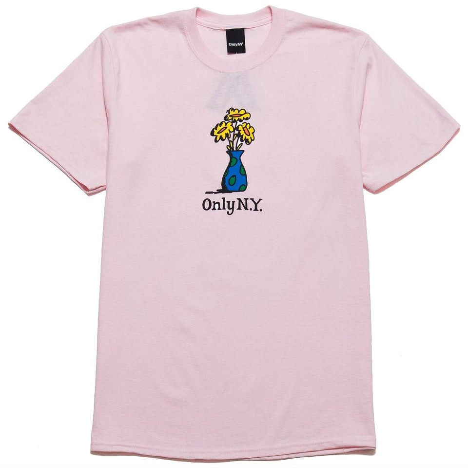 Only NY Dandelion T-Shirt Pink at shoplostfound, front