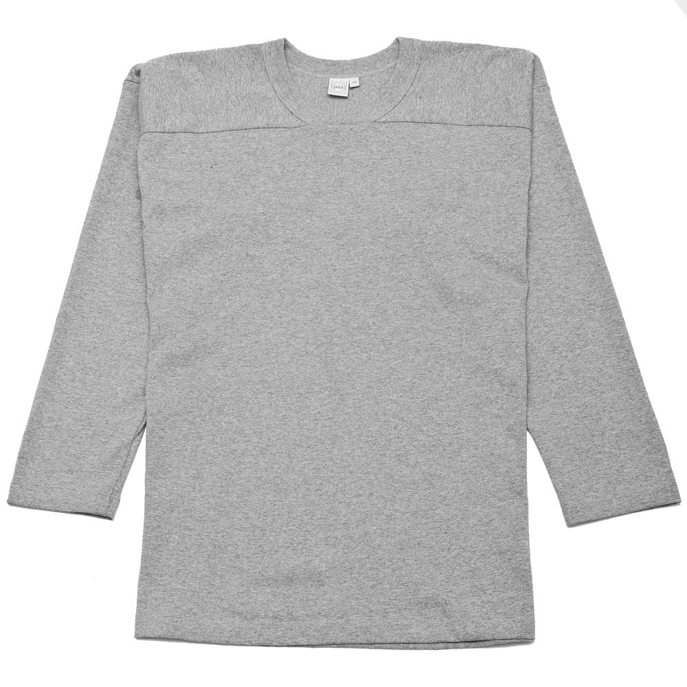 PAA Long Sleeve Football Tee Heather Grey at shoplostfound, front