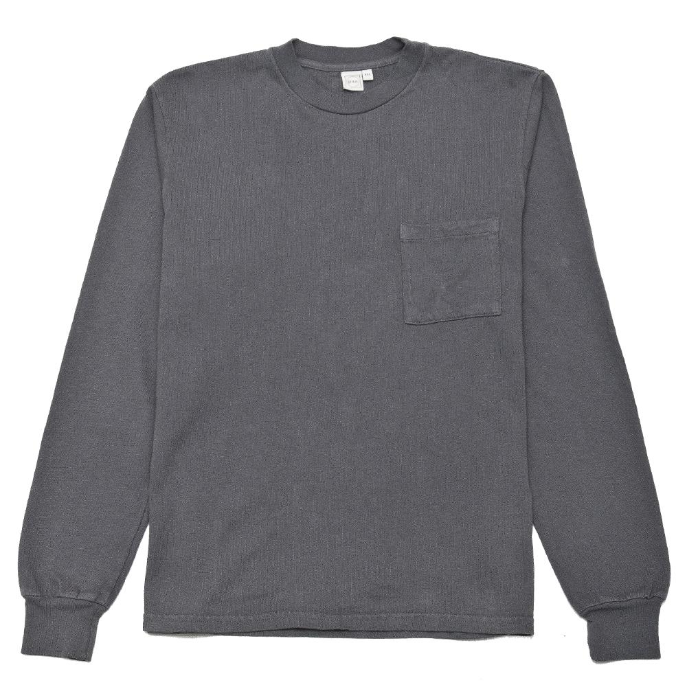 PAA Long Sleeve Pocket Tee Smoke Grey at shoplostfound, front