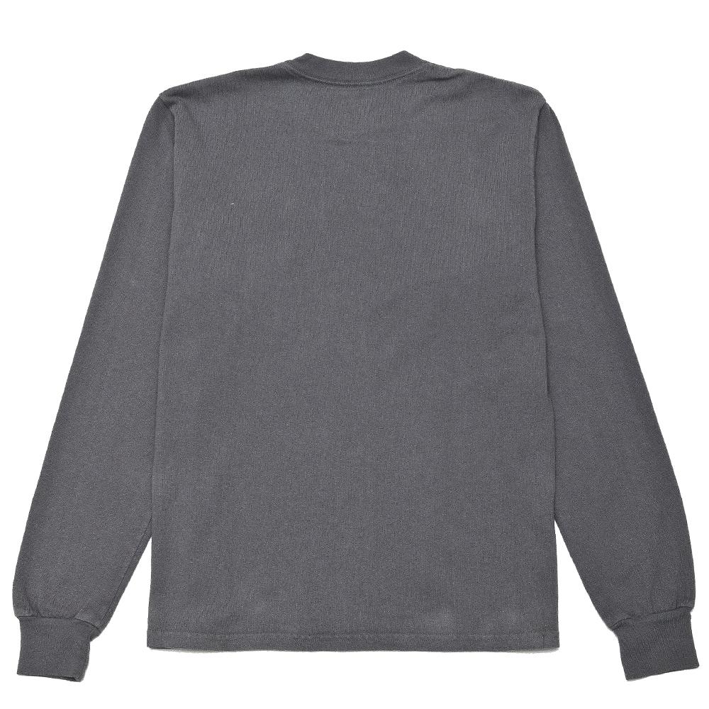 PAA Long Sleeve Pocket Tee Smoke Grey at shoplostfound, back