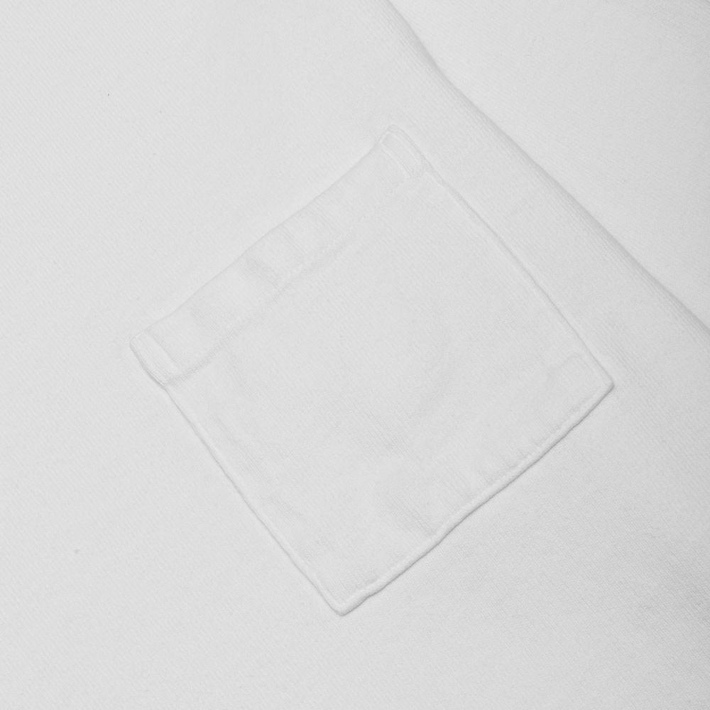 PAA Long Sleeve Pocket Tee White at shoplostfound, pocket