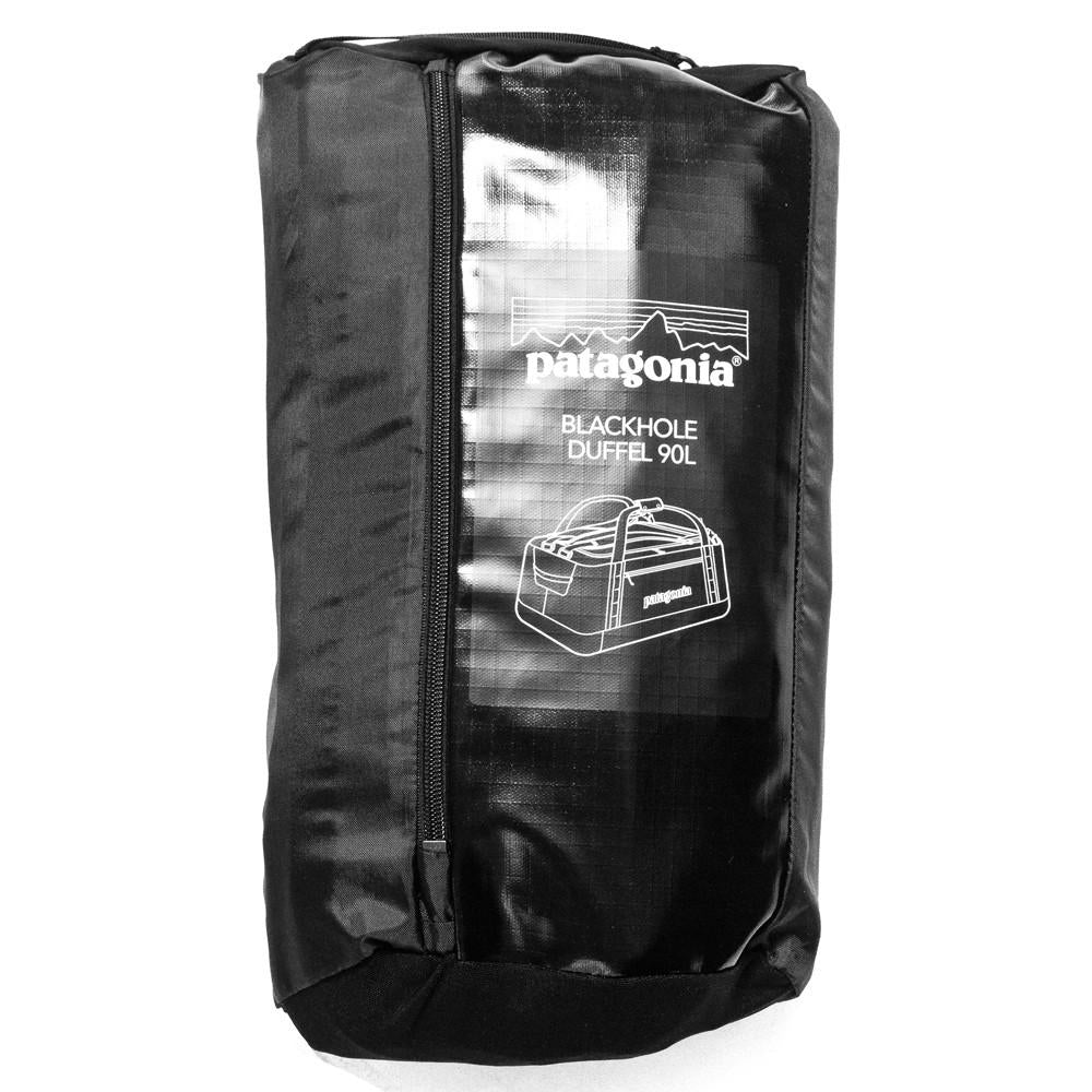 Patagonia Black Hole Duffle 90L Black at shoplostfound, packed