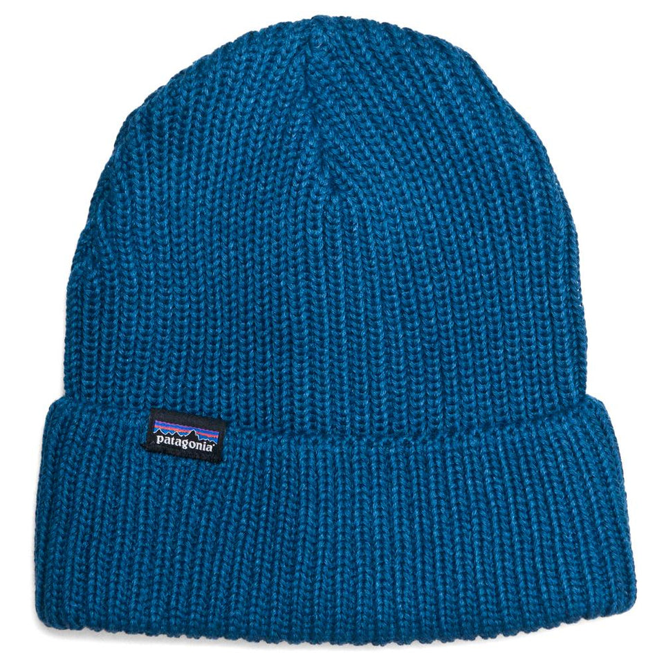 Patagonia Fishermans Rolled Beanie Stone Blue at shoplostfound, front