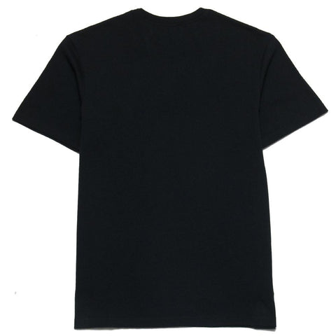 Patagonia SS Shop Sticker Cotton T-Shirt Black at shoplostfoun, front