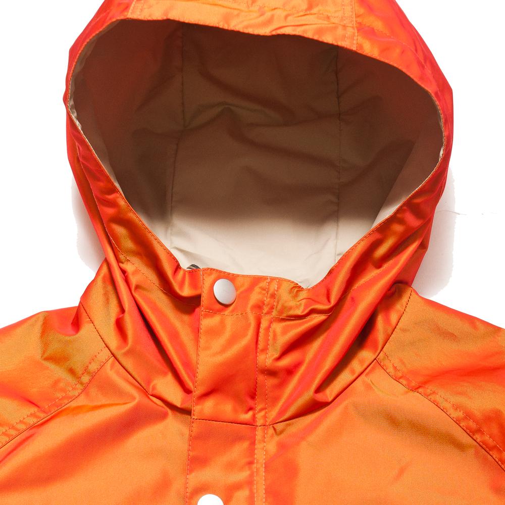 Peak Performance x Nigel Cabourn Mount Expo Training Jacket Orange at shoplostfound, neck
