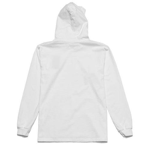 Rocky Mountain Featherbed LS Tee Hoodie White at shoplostfound, front
