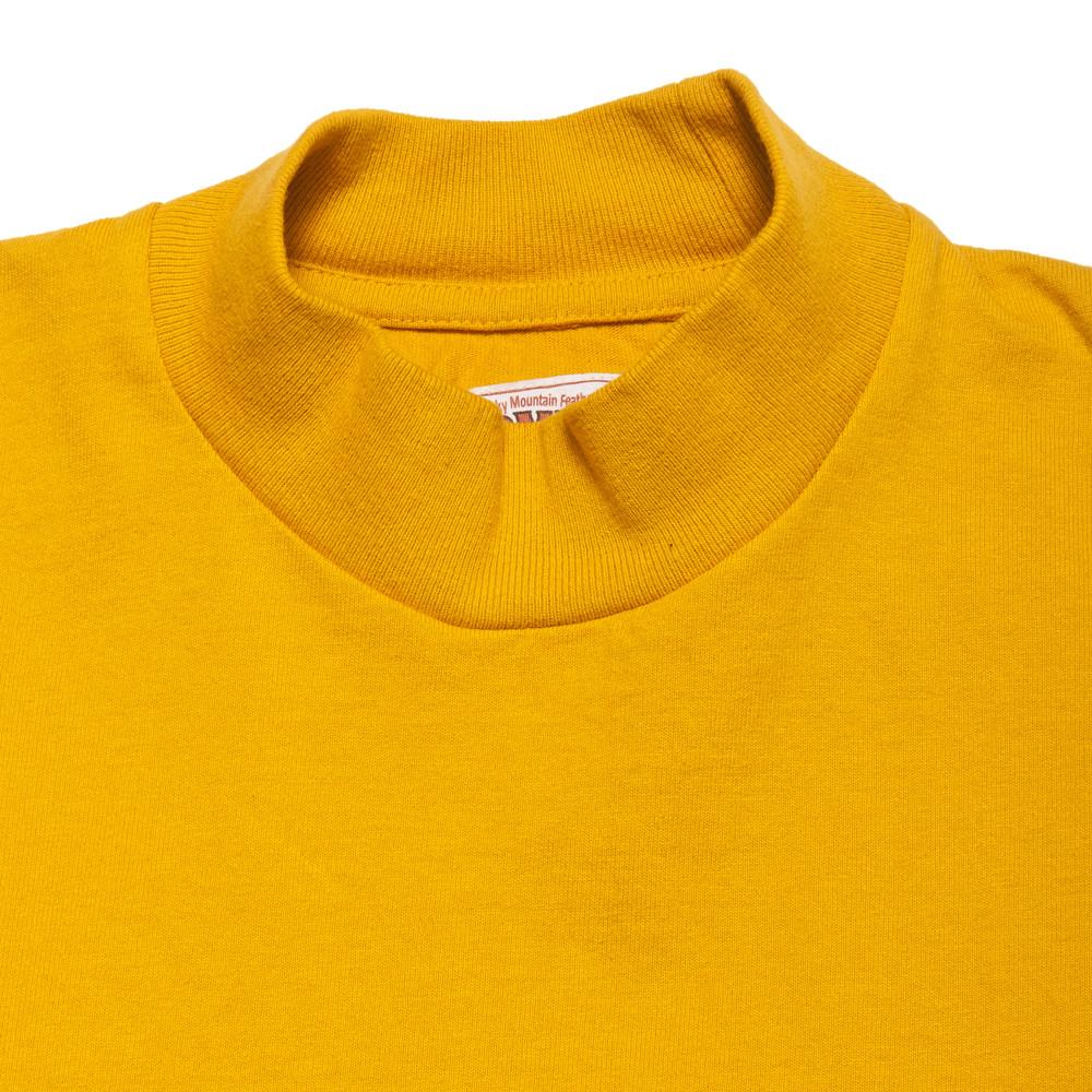 Rocky Mountain Featherbed Mock Neck LS Tee Gold at shoplostfound, neck