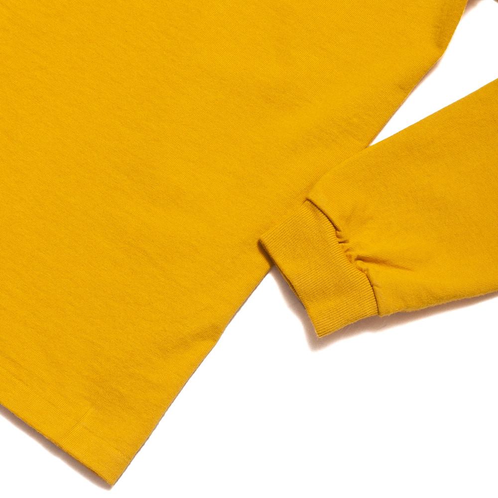Rocky Mountain Featherbed Mock Neck LS Tee Gold at shoplostfound, detail