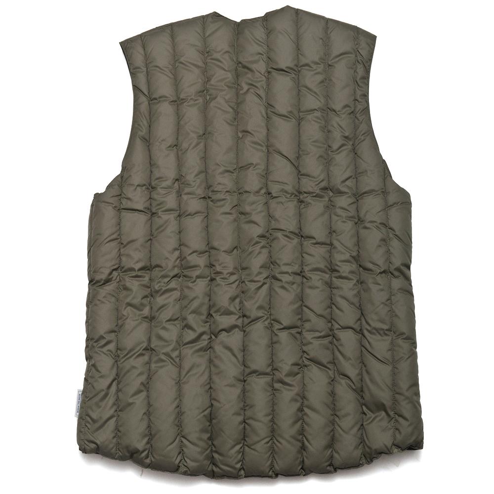 Rocky Mountain Featherbed Six Month Pullover Vest Olive at shoplostfound, back