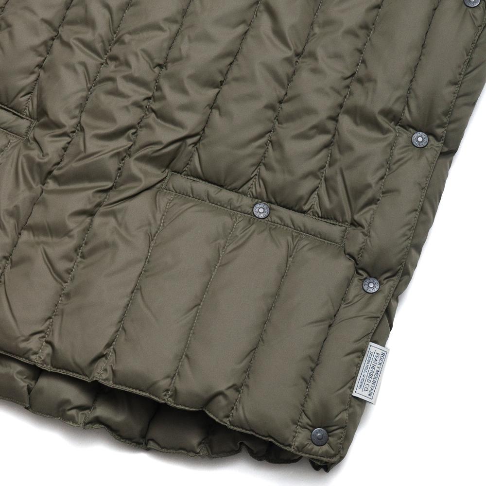 Rocky Mountain Featherbed Six Month Pullover Vest Olive at shoplostfound, pocket