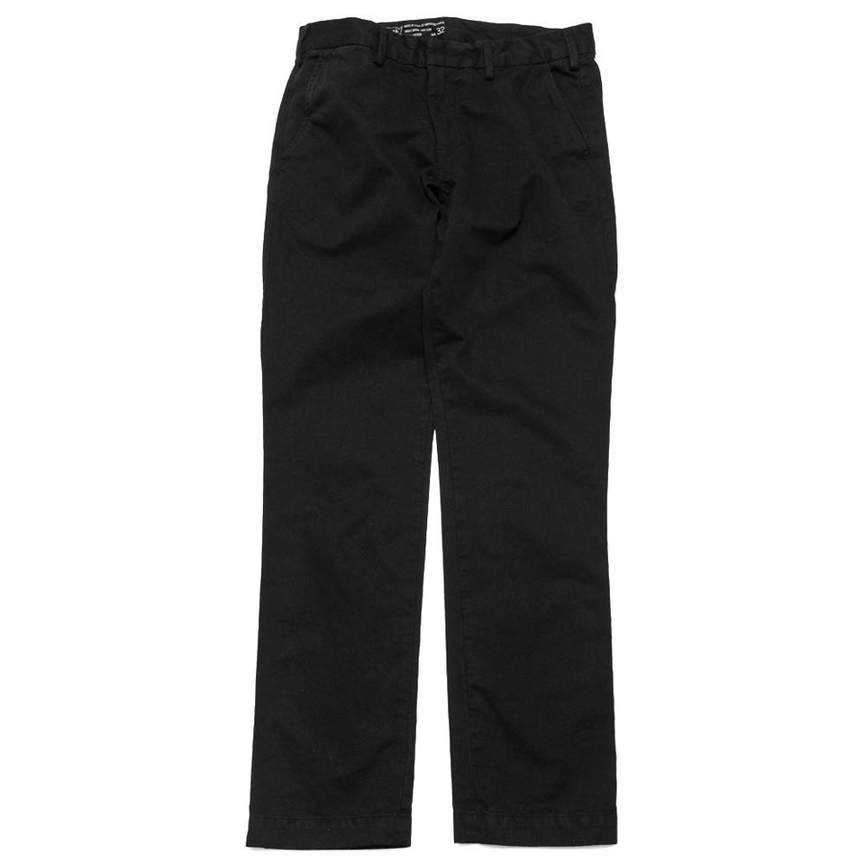 Save Khaki United Classic Twill Trouser Black at shoplostfound, front